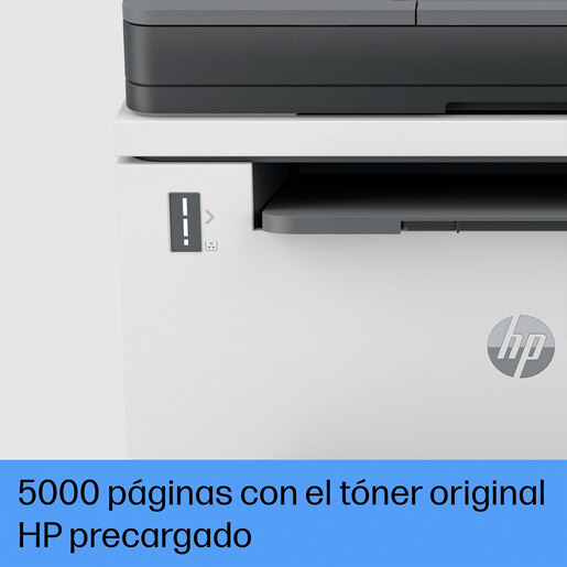Impresora Multifuncional HP LaserJet Tank MFP 2602SDW Tóner Recargable Láser Negro WiFi HP Smart App Dúplex ADF Alimentador Automático